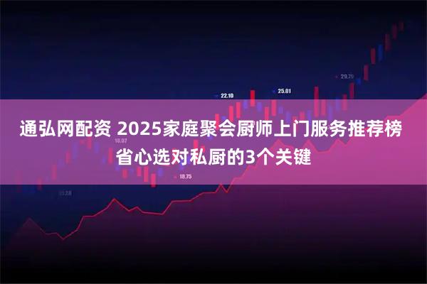 通弘网配资 2025家庭聚会厨师上门服务推荐榜 省心选对私厨的3个关键